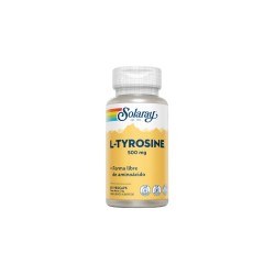 Solaray L-Tyrosina 500 mg, 50 cápsulas veganas