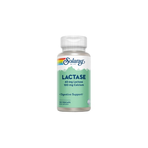 Solaray Lactase 40 mg 4000 FCC, 100 cápsulas vegetales