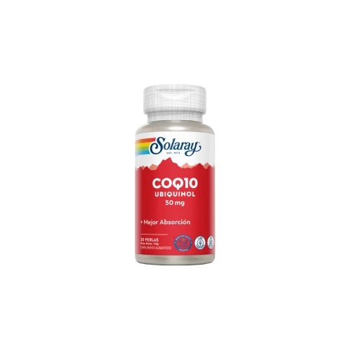 Solaray Ubiquinol CoQ10, 50mg, 30 perlas