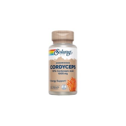 Solaray Cordyceps 500 mg, 60 cápsulas vegetales