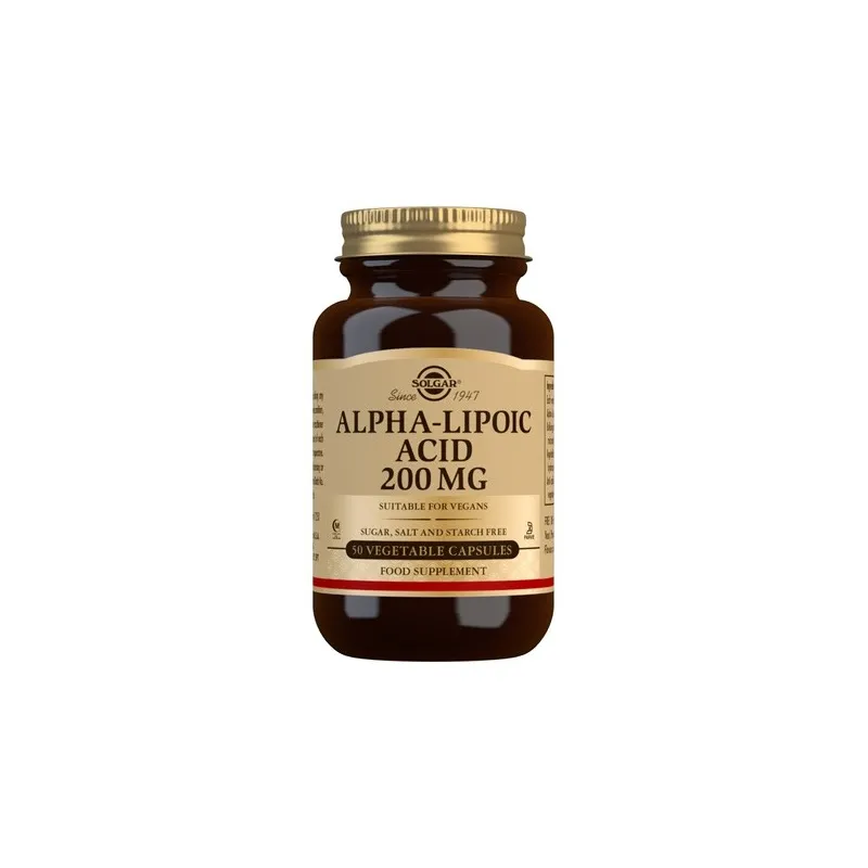 Solgar Ácido Alfa Lipoico 200 mg, 50 Cápsulas | Farmacia Barata Solgar Ácido Alfa Lipoico 200 mg, 50 Cápsulas | Farmacia Barata