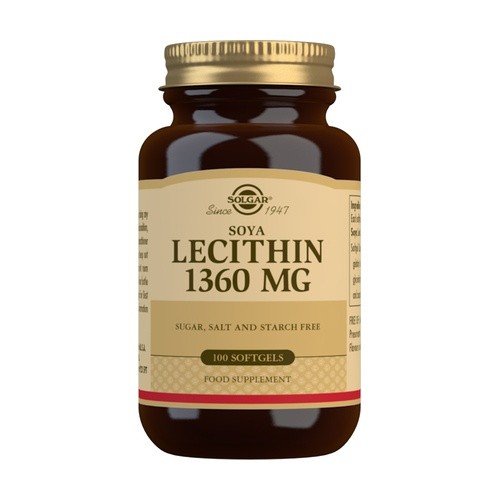 Solgar Lecitina 1360 mg, 100 Perlas.