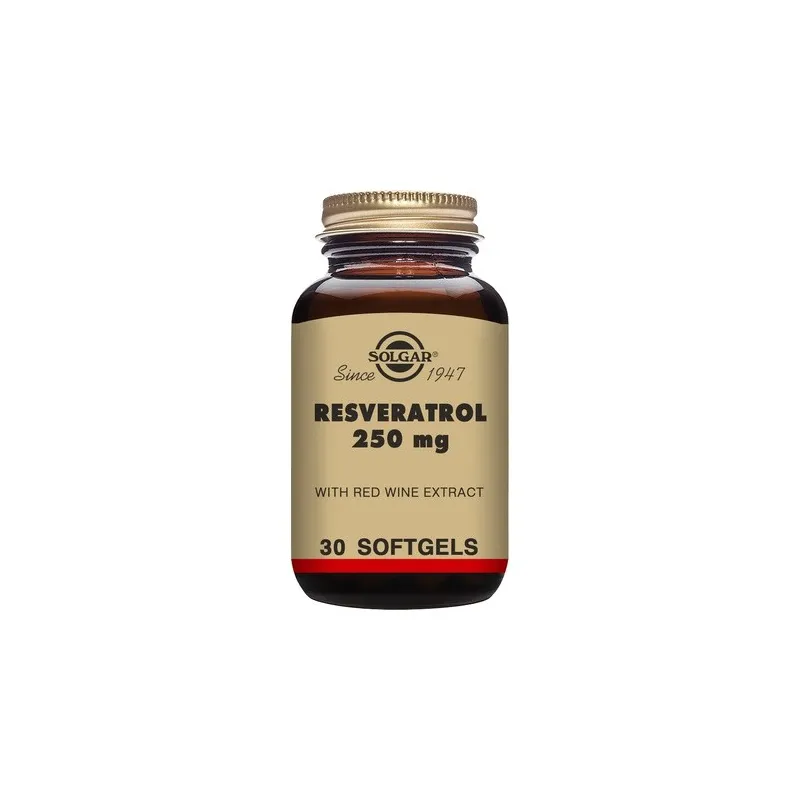 Solgar Resveratrol 250 mg, 30 perlas | Farmacia Barata