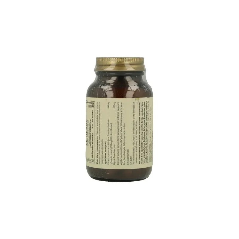 Solgar SPF Té Verde 60 Cápsulas | Farmacia Barata Solgar SPF Té Verde 60 Cápsulas | Farmacia Barata