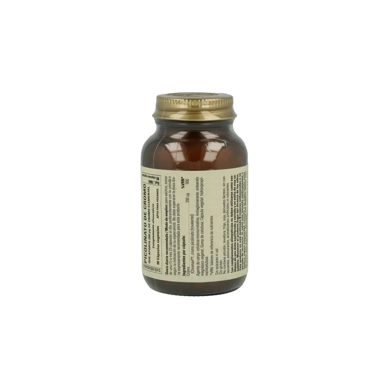 Solgar Picolinato de Cromo 100 µg | Farmacia Barata