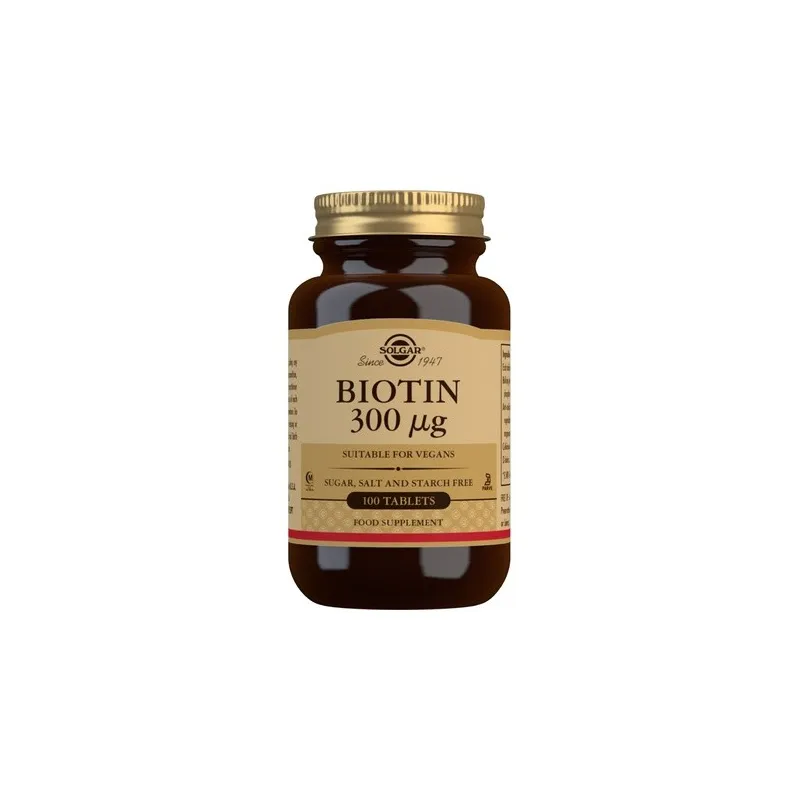 Solgar Biotina 300 mcg | Farmacia Barata