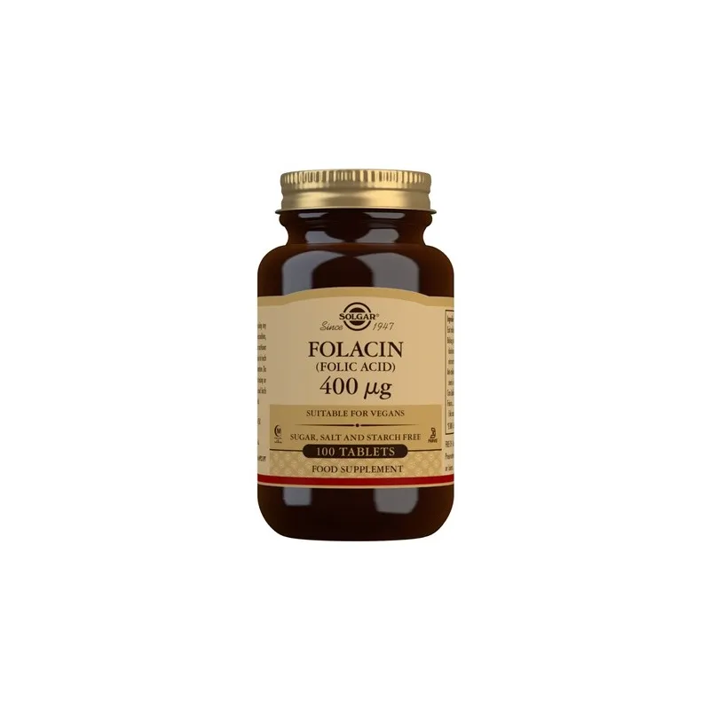 Solgar Folacín (Ácido Fólico) 400 mcg | Farmacia Barata