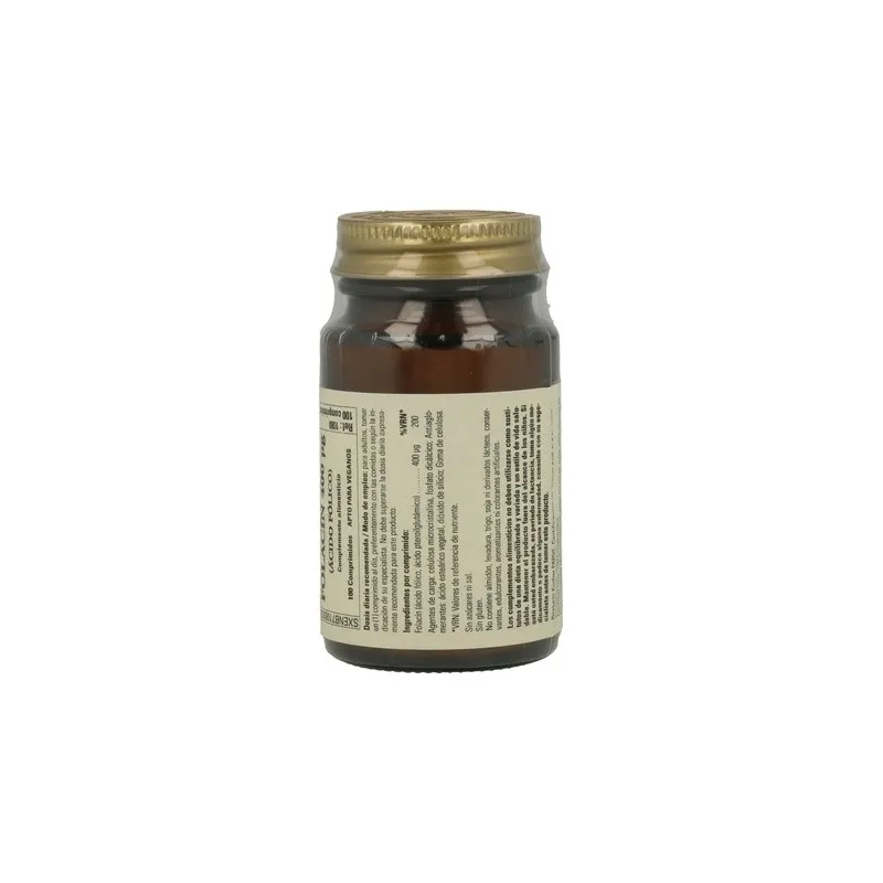 Solgar Folacín (Ácido Fólico) 400 mcg | Farmacia Barata