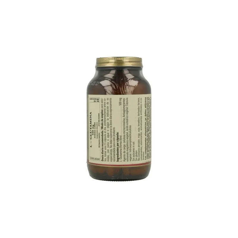Solgar L-Glutamina 500 mg 250 Caps | Farmacia Barata Solgar L-Glutamina 500 mg 250 Caps | Farmacia Barata