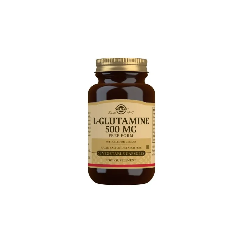 Solgar L-Glutamina 500 mg 50 Caps | Farmacia Barata