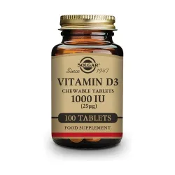 Solgar Vit D3 1000 UI Masticable | Farmacia Barata Solgar Vit D3 1000 UI Masticable | Farmacia Barata