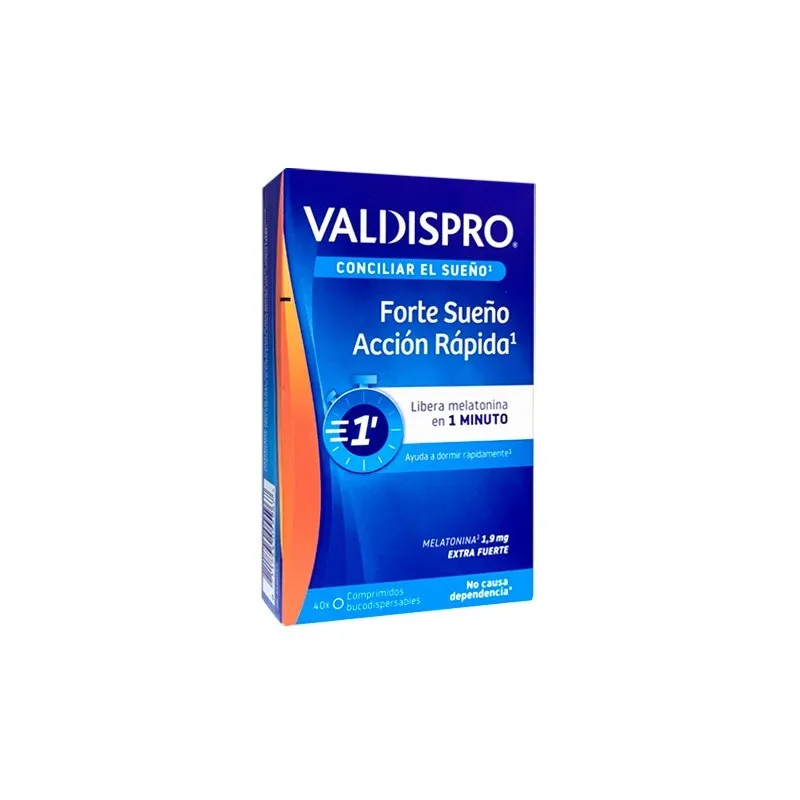 Valdispro forte sueño acción rápida, 40 comprimidos bucodispersables