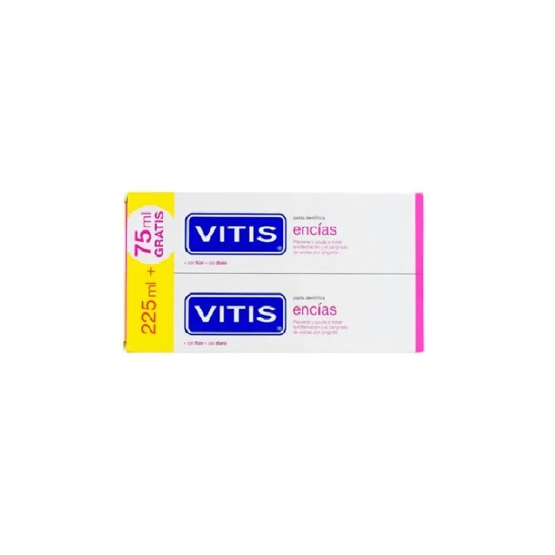 Vitis Encías Pasta Dentífrica Duplo, 2x150ml