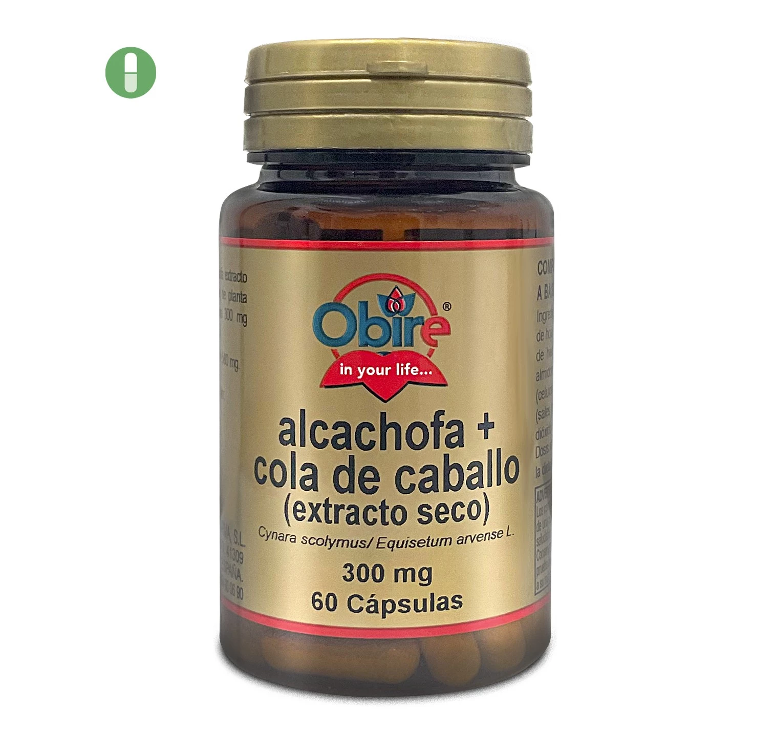 Obire alcachofa+cola de caballo 430mg 60 cápsulas