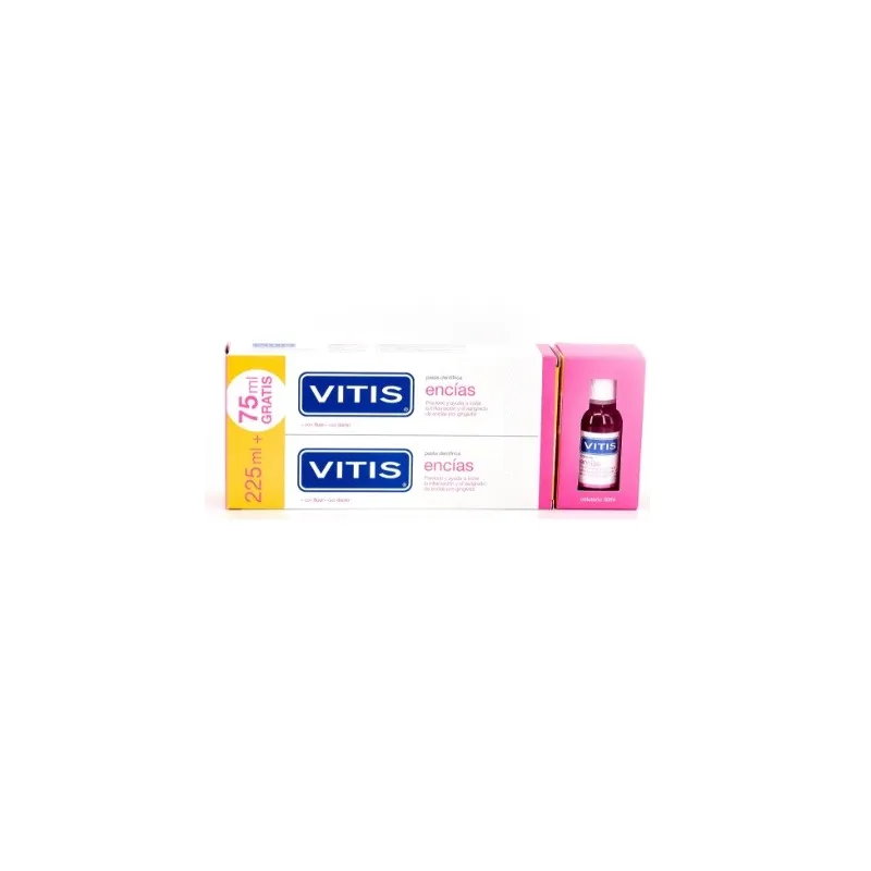 Vitis Encías Pasta Dentífrica Duplo, 2x150ml Vitis Encías Pasta Dentífrica Duplo, 2x150ml