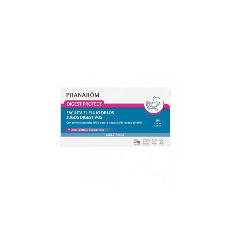 Pranarom Digestarom digest protect, 30 cápsulas