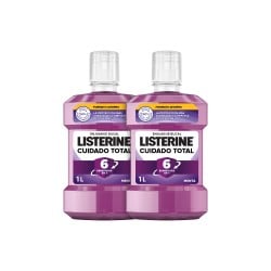 Listerine cuidado total enjuague bucal formato XXL, 2 x 1 litro