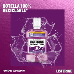Listerine cuidado total enjuague bucal formato XXL, 2 x 1 litro Listerine cuidado total enjuague bucal formato XXL, 2 x 1 litro