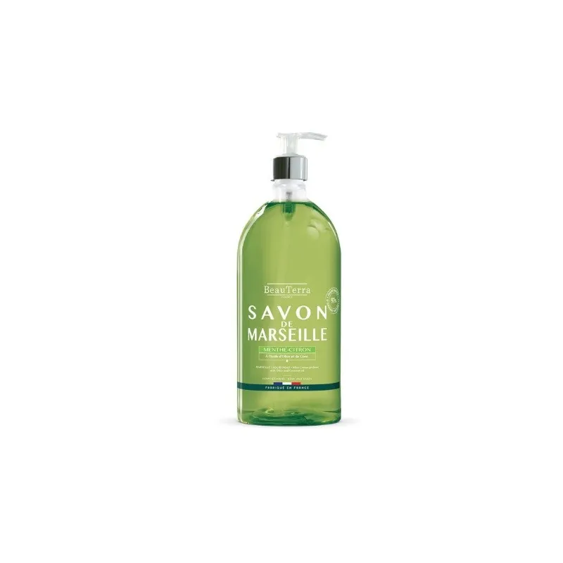 Beauterra Jabón de marsella menta-limón, 1 L