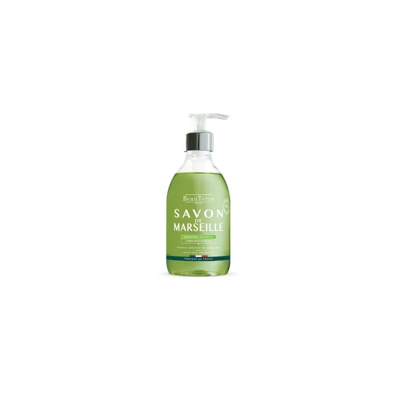 Beauterra Jabón de marsella menta-limón, 300 ml