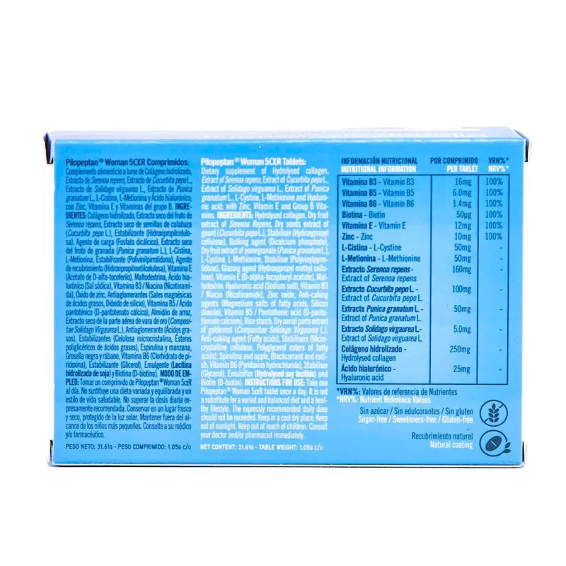 Pilopeptan Woman 5 Alfa R pack 2 meses, 60 comprimidos Pilopeptan Woman 5 Alfa R pack 2 meses, 60 comprimidos