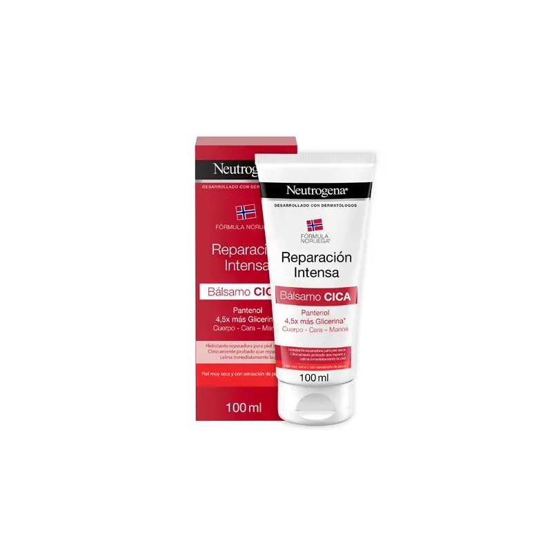 Neutrogena Fórmula Noruega Bálsamo Cica Reparación Intensa para pieles muy secas, 100 ml
