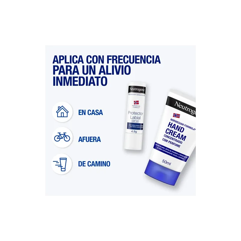 Neutrogena crema de manos concentrada, 50 ml + Regalo labial Neutrogena crema de manos concentrada, 50 ml + Regalo labial
