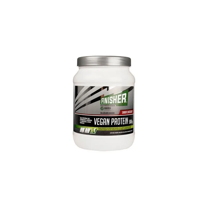 Finisher vegan protein sabor chocolate, 500 g
