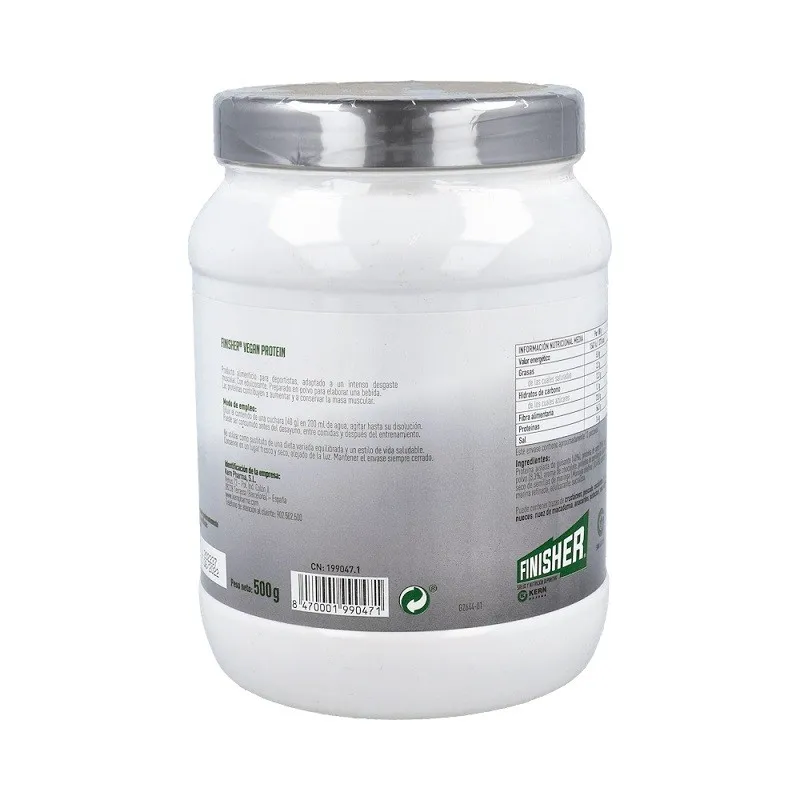 Finisher vegan protein sabor chocolate información Finisher vegan protein sabor chocolate información