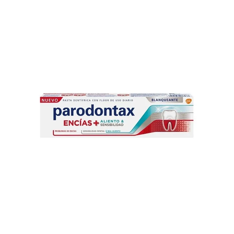 Parodontax encías + aliento y sensibilidad blanqueante, 75 ml