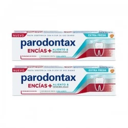 Parodontax encías + aliento y sensibilidad extra fresh duplo, 2 x 75 ml