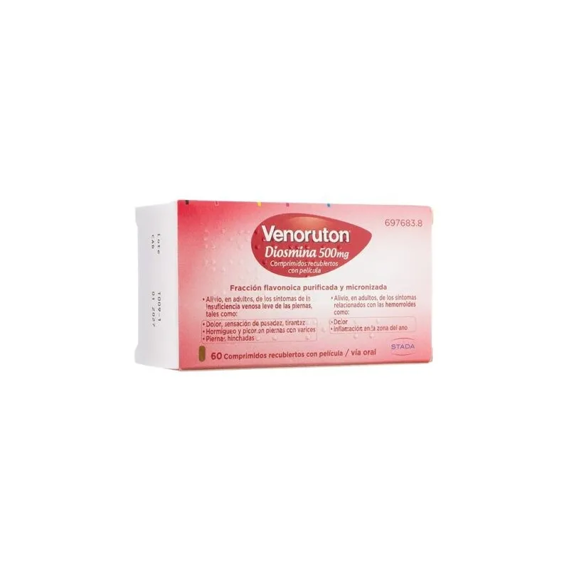 Venoruton Diosmina 500 mg, 60 comprimidos