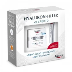 Eucerin Hyaluron Filler día piel seca, 50 ml + Contorno de regalo