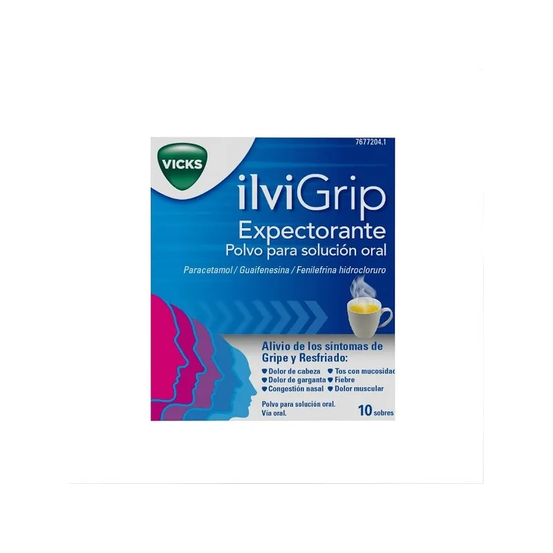Ilvigrip expectorante solución oral, 10 sobres