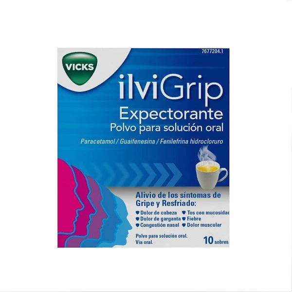 Ilvigrip expectorante solución oral, 10 sobres