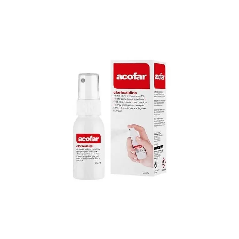 Acofar Clorhexidina Digluconato 2% spray, 25 ml Acofar Clorhexidina Digluconato 2% spray, 25 ml