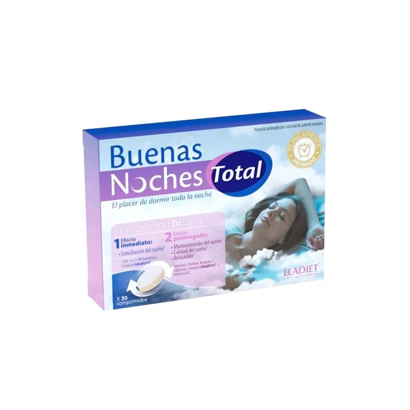 Eladiet buenas noches total, 30 comprimidos bicapa