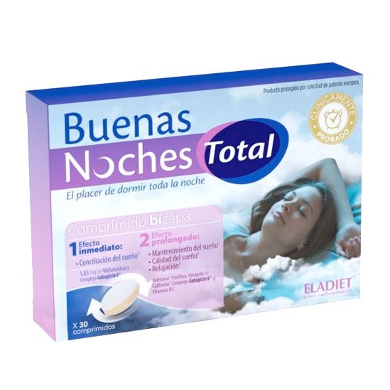 Eladiet buenas noches total, 30 comprimidos bicapa