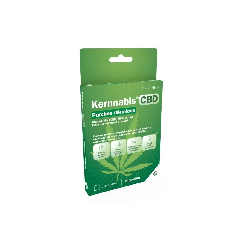 Kernnabis CBD, 8 parches dérmicos