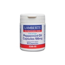 LAMBERTS Aceite de Menta 100 mg, 90 cápsulas.