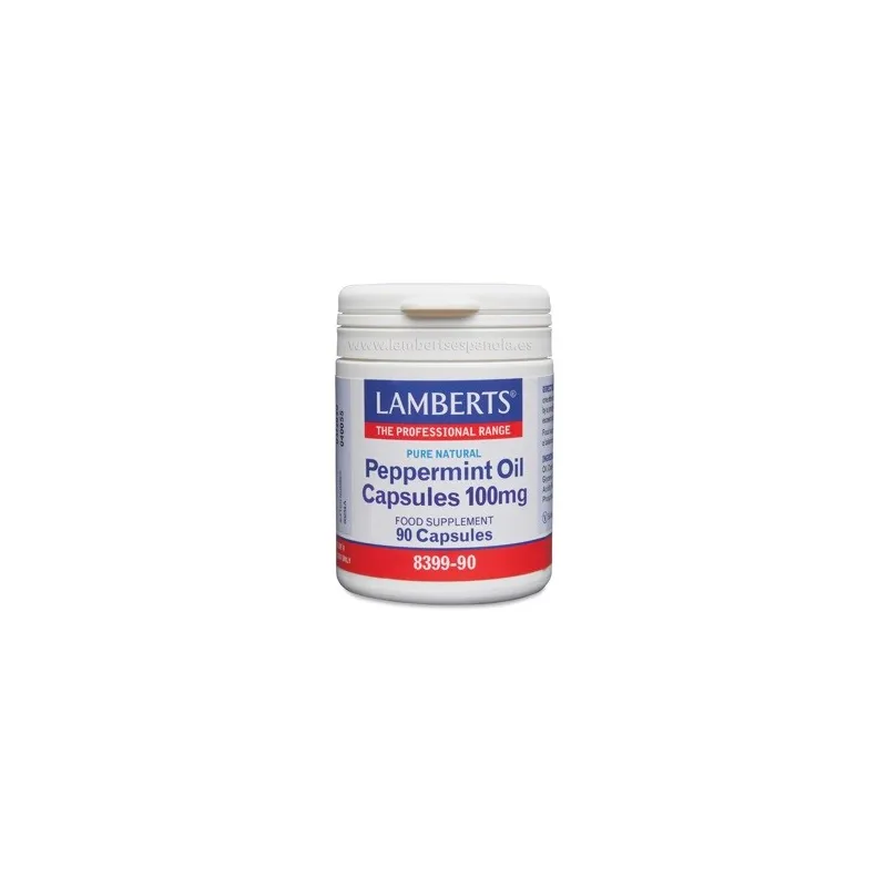 LAMBERTS Aceite de Menta 100 mg, 90 cápsulas.