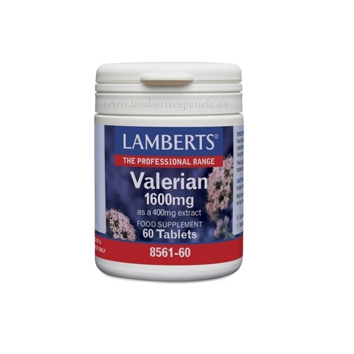 LAMBERTS Valeriana 1.600mg, 60 comprimidos.