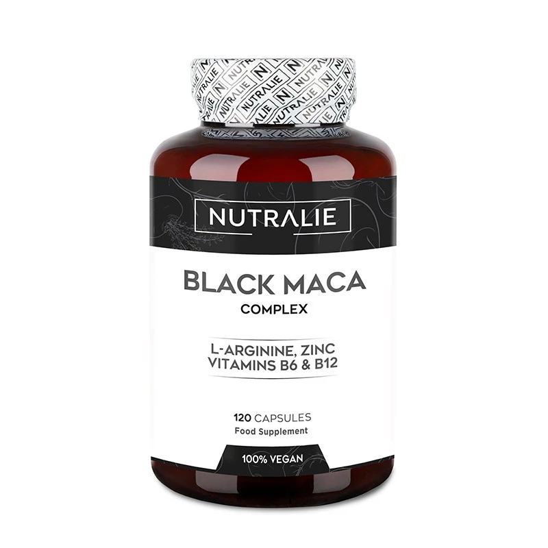 Nutralie maca negra andina complex + zinc energía, 120 cápsulas