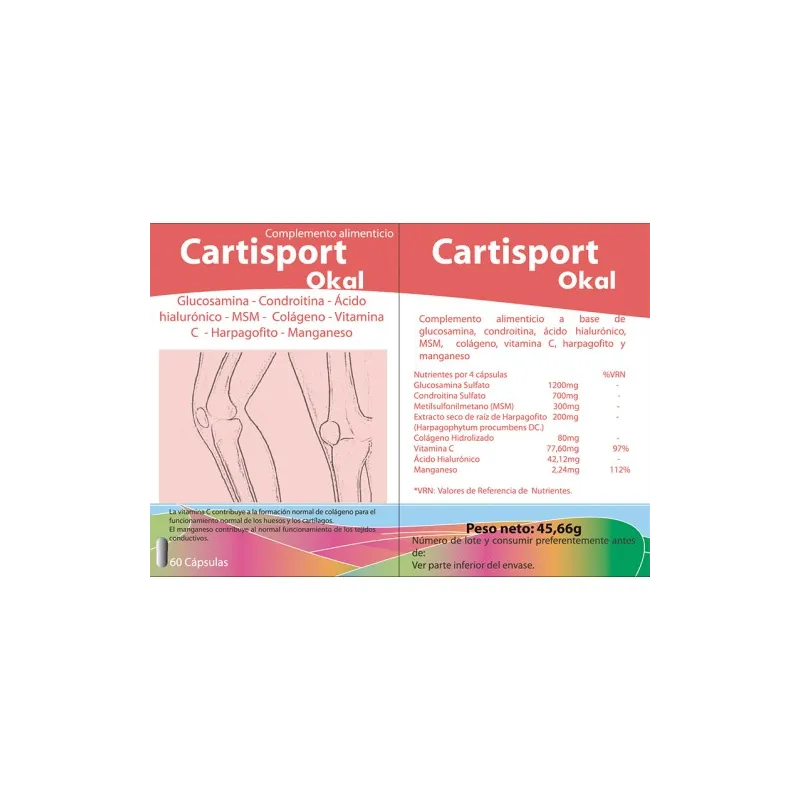 Okal Cartisport 60 cápsulas Okal Cartisport 60 cápsulas