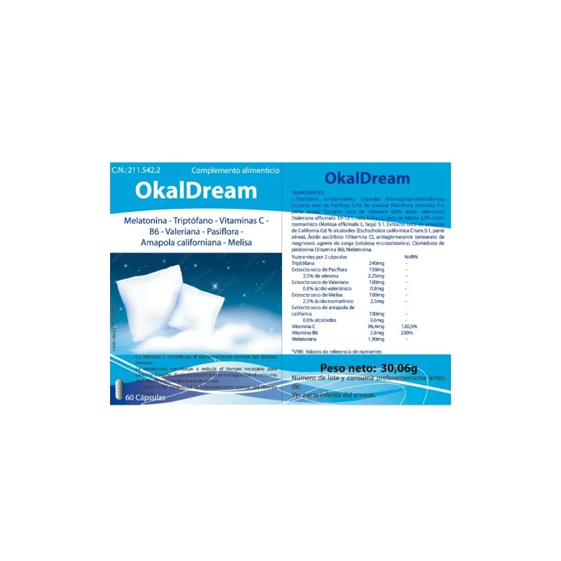 Okaldream 60 cápsulas