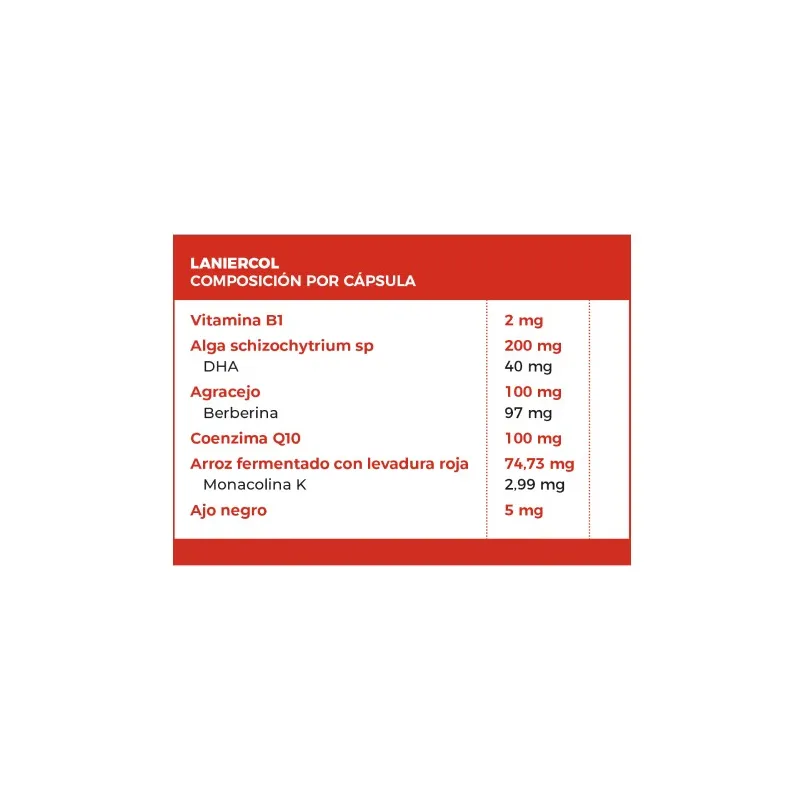 Laniercol, 30 cápsulas Laniercol, 30 cápsulas