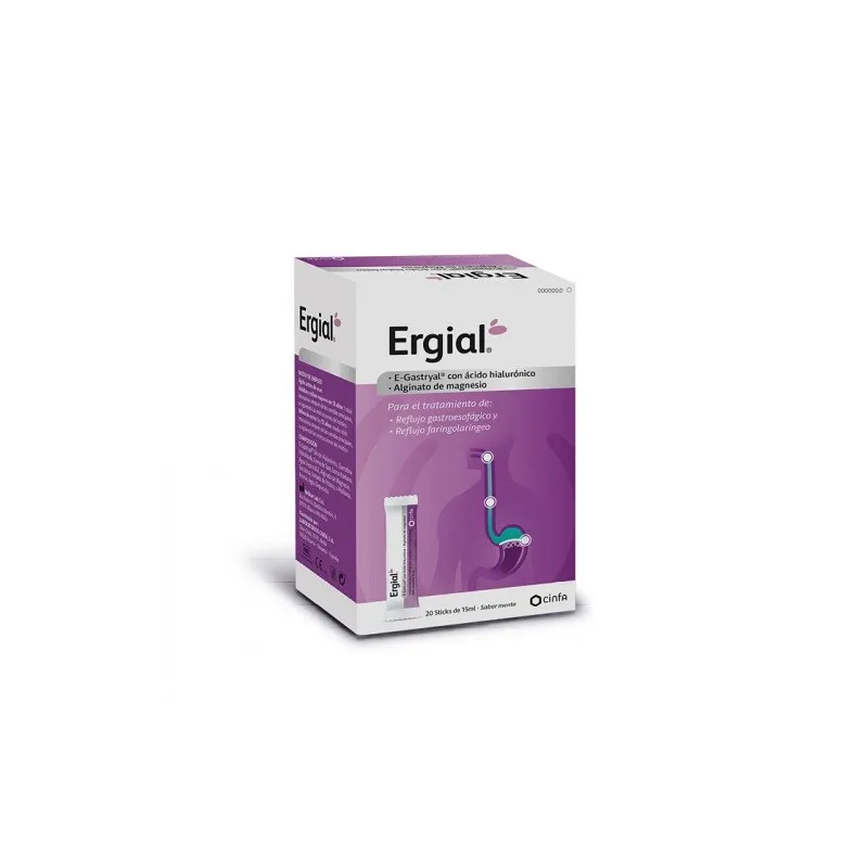 Ergial, 20 sobres bebibles para el reflujo