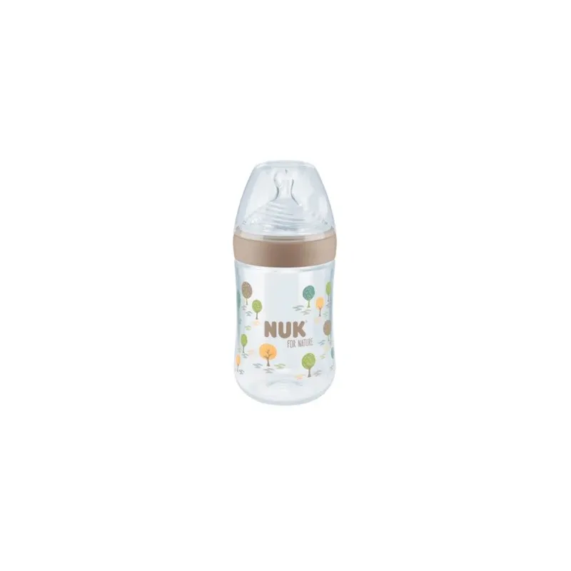 Nuk Biberón Nature Sense L 6-18m, 260ml.