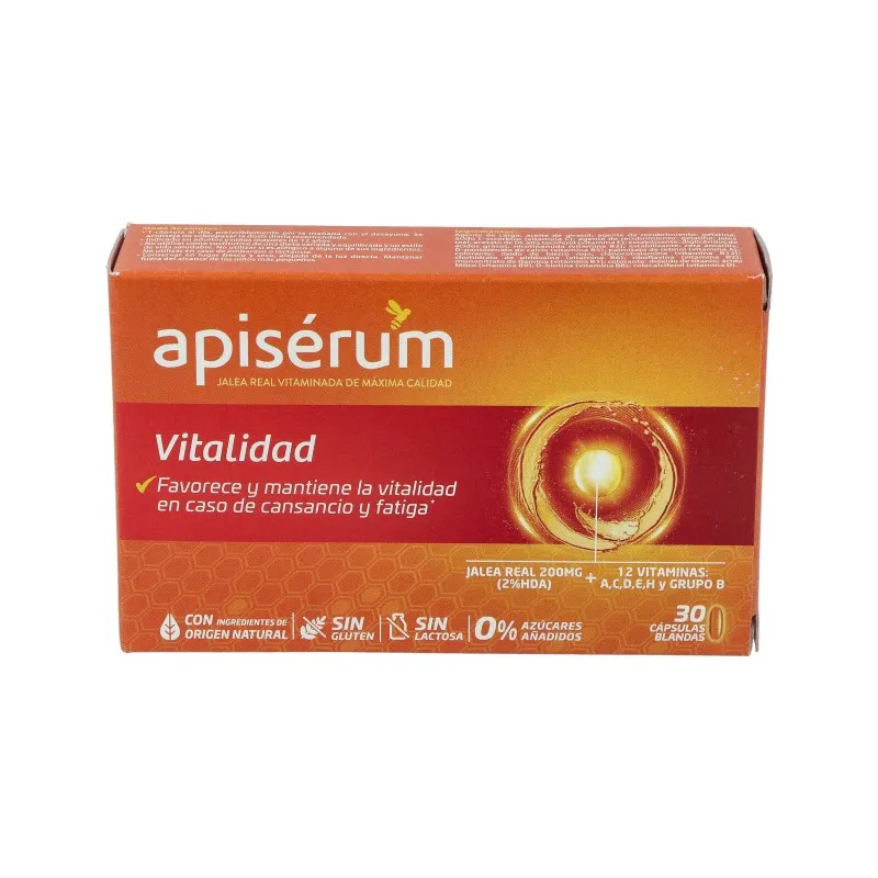 Apiserum Vitalidad 30 cápsulas | Farmacia Barata Apiserum Vitalidad 30 cápsulas | Farmacia Barata