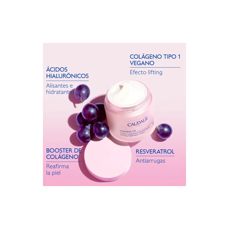 Caudalie Resveratrol Lift crema cachemir redensificante, 50 ml